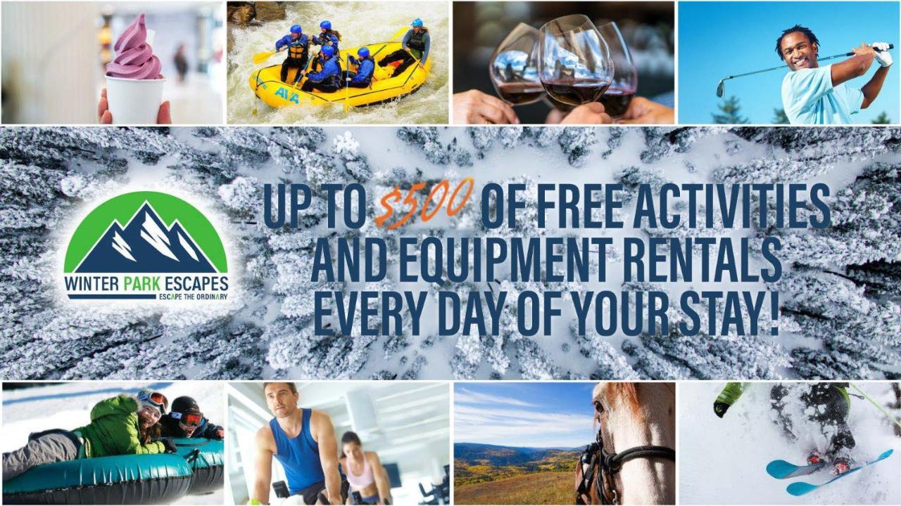Ski In-Out Luxury Condo #4474 With Huge Hot Tub & Great Views - 500 Dollars Of Free Activities & Equipment Rentals Daily 윈터 파크 외부 사진